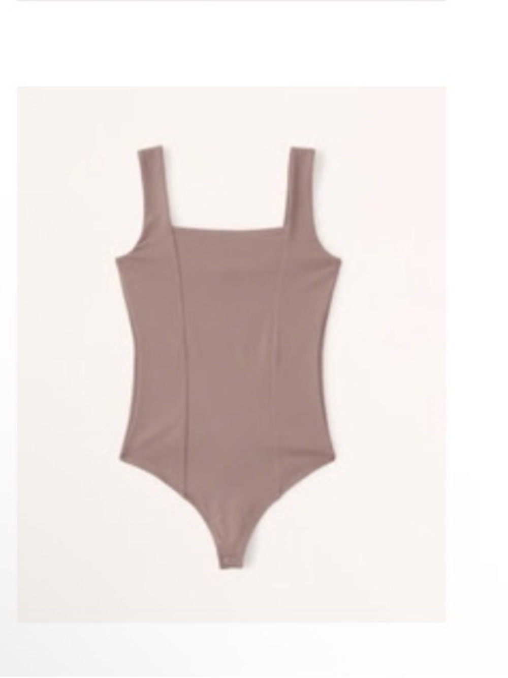 Abercrombie & Fitch Taupe Square Neck Bodysuit